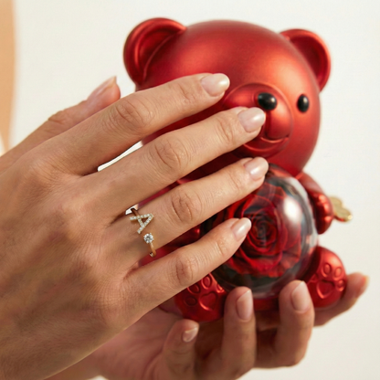 Ours éternel & bague personnalisée